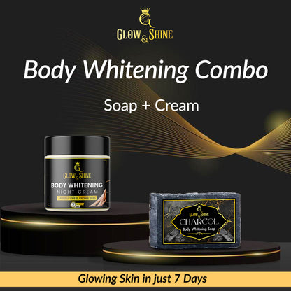 BODY BRIGHTENING NIGHT CREAM AND SOAP COMBO