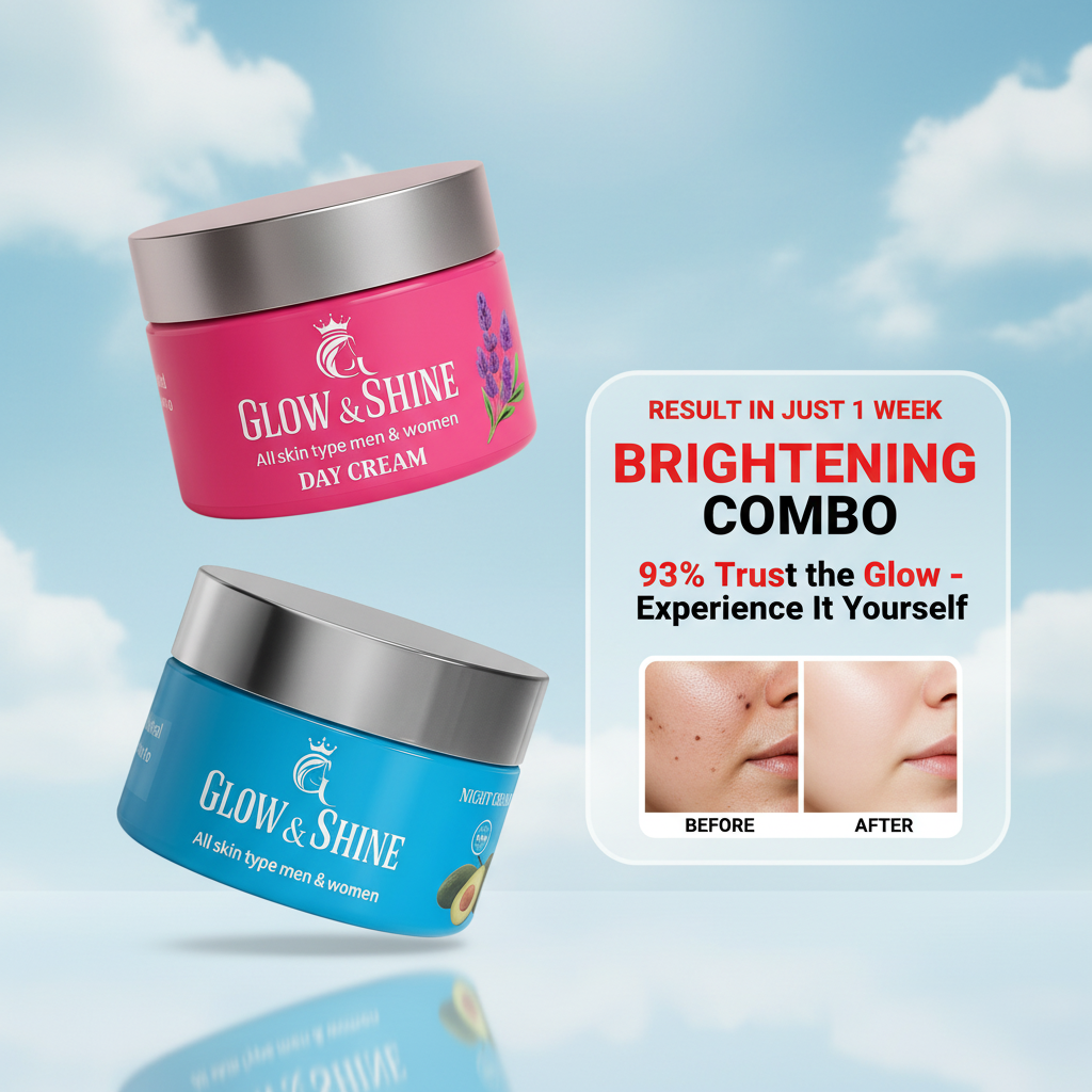 🌞 Day + Night Cream Combo – Fore best Results Glow & Protection!