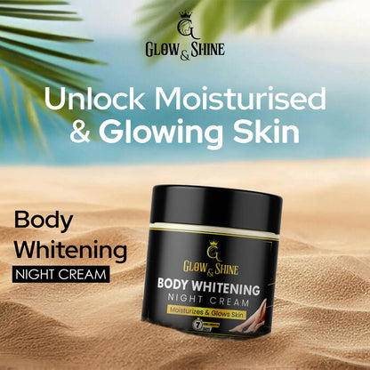 BODY WHITENING NIGHT CREAM AND SOAP COMBO Glow&shine
