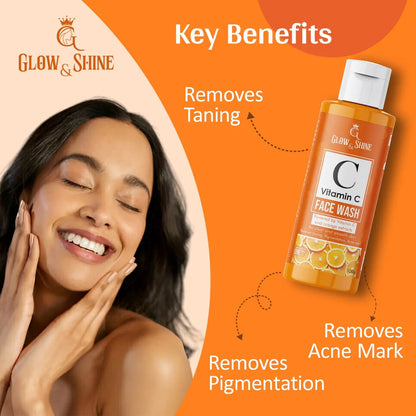 GLOW & SHINE VITAMIN C FACE WASH 100gram Glow&shine