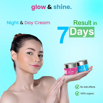 FACE WHITENING NIGHT DAY CREAM COMBO Glow&shine